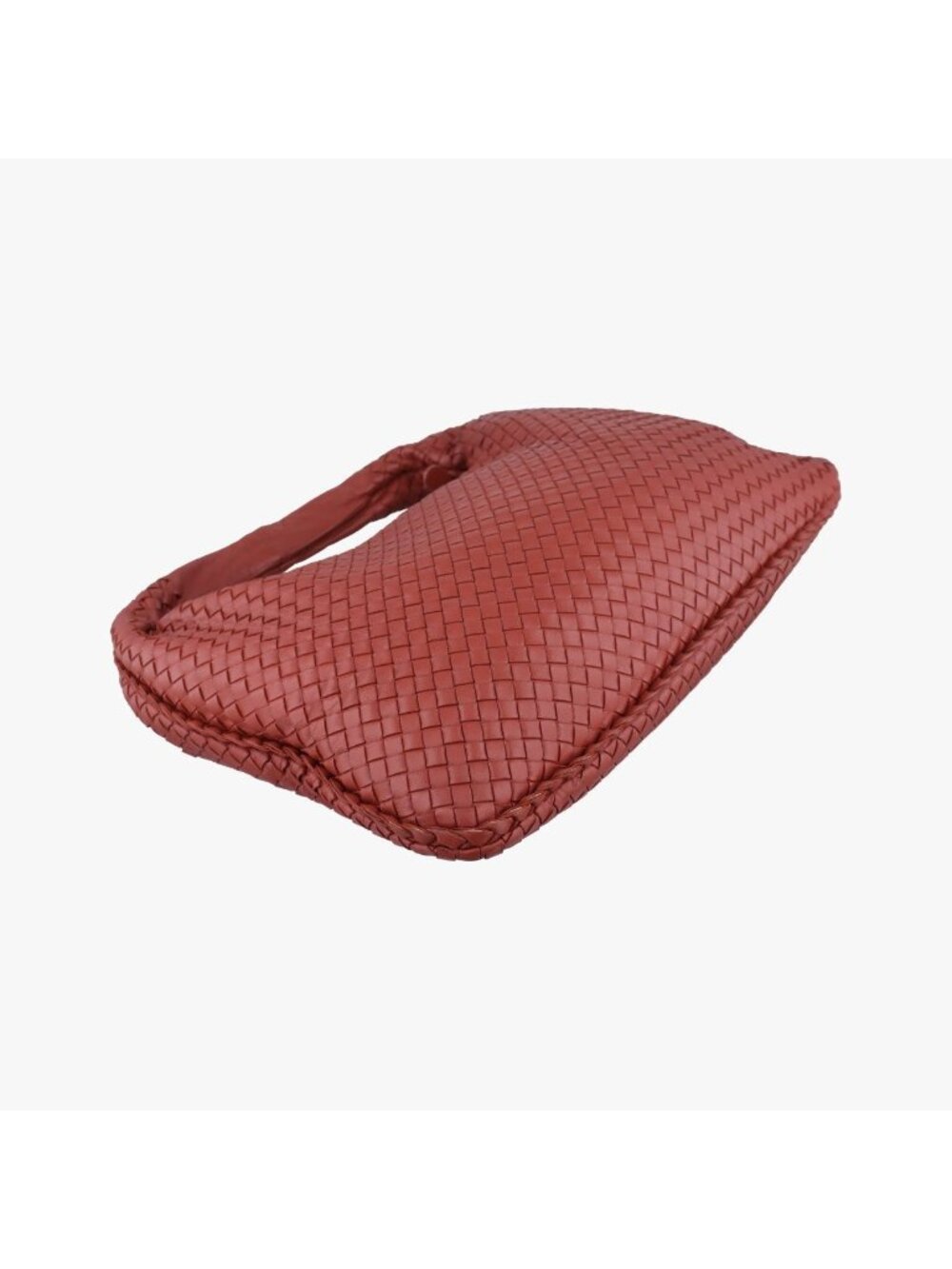 Bottega Veneta Intrecciato Red Lambskin Handbag - Picture 7 of 15
